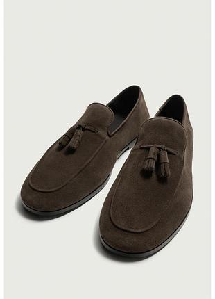 Шкіряні лофери  zara