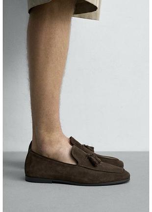 Шкіряні лофери  zara 5