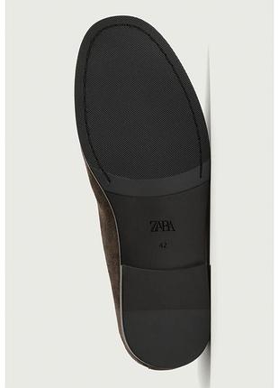 Шкіряні лофери  zara 7