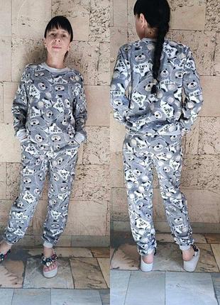 Пижама теплая женская начос