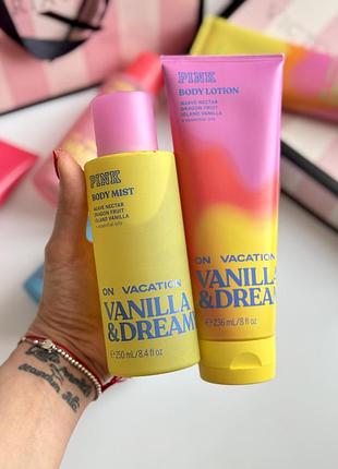 Спрей та лосьйон для тіла vanilla dreamy victoria’s secret