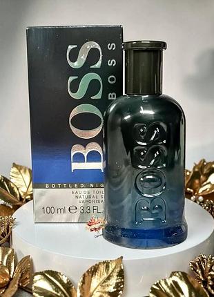 🔥 стійка чоловіча туалетна вода hugo boss bottled night (хуго босс боттлед найт) 100 мл деревні фужерні пряні шлейфові
