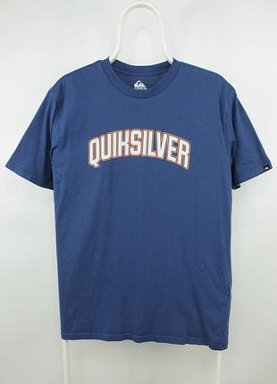 Якісна бавовняна футболка quiksilver centr logo t shirt