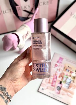 Спрей для тіла з шиммером extra sweet victoria’s secret