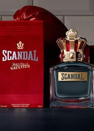 Стойкая мужская туалетная вода jean paul gaultier scandal pour homme (жан-поль готье скандал) 100 мл пряный цитрусовый аромат