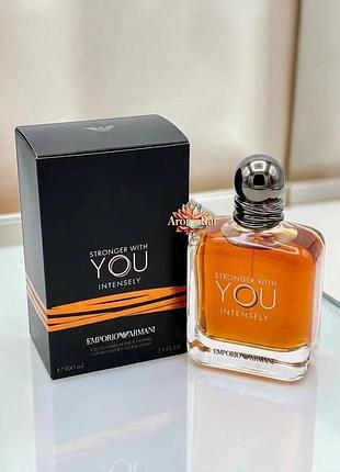 Мужской парфюм giorgio armani emporio armani stronger with you intensely (строноггер виз ю интенсли)100 мл. стойкий пряный аромат