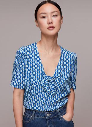 💙 блузка whistles vertical stack bow top (размер m / u9 10 / eu 38) 💙