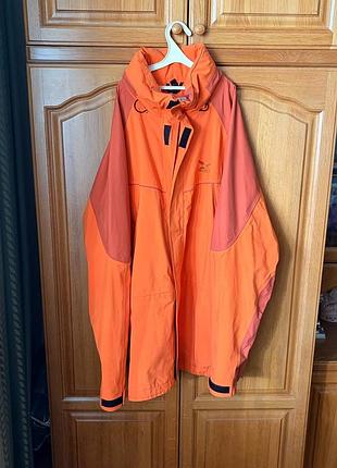 Мембранная куртка salewa gore-tex alpine experience (xxl), оранжевая ветровка salewa