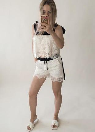 Костюм poliit , полиит , шорти і кофтинка , шикарне мереживо