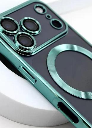 Чохол shining camera magsafe for iphone 11 pro silver 2