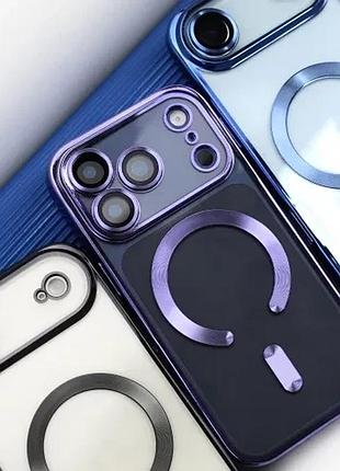 Чохол shining camera magsafe for iphone 11 pro silver 3