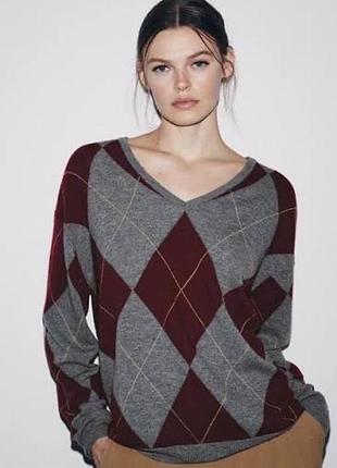 Светр zara ромби