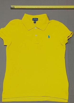 Плечи 35 см polo ralph lauren size l( 12-14) желтое поло пуговицы брендированные 
100% cotton
