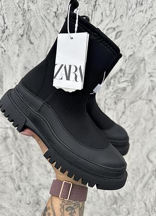 Черевики чоботи челсі zara