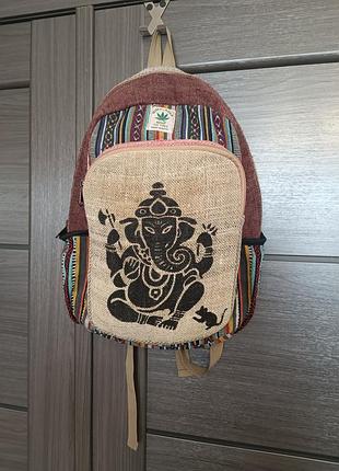 Экорюкзак  из натуральной конопли и котона( made in nepal).