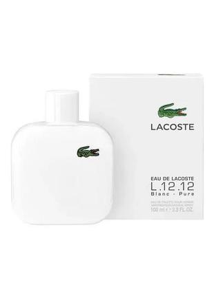 Lacoste l.12.12 blanc 100 мл туалетная вода лакостое лакоста бланк бланш белые духи мужские