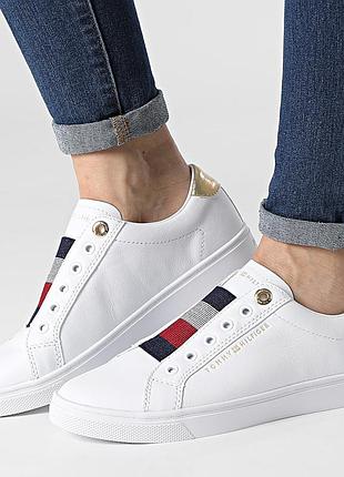 Женские кроссовки слипоны оригинал tommy hilfiger размер 38