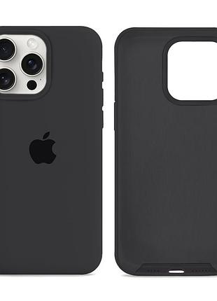 Чехол силиконовый silicone case full size для iphone 12 pro max защита от ударов приятная на ощупь поверхность 15.dark grey