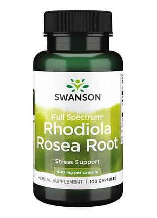 Родіола рожева rhodiola rosea root 400 мг - 100 капсул для підвищення енергії та витривалості