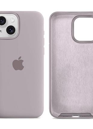 Чехол силиконовый silicone case full size для iphone 13 с защитой от ударов и загрязнений лаванда