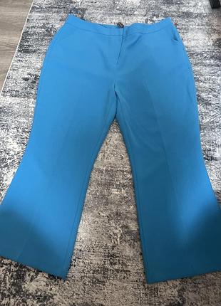 Жіночі сині брюки класичні,з карманами,великий розмір 20/48 primark