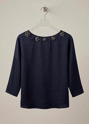 Блуза темна синя zara