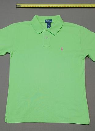 Плечи 40 см polo ralph lauren size м( 12-14) желтое зеленое поло 
made in macau 
100% cotton
