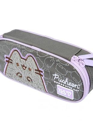 Пенал yes pusheen ph-30 м'який 533763 — для школи дівчаток першокласниці блакитний