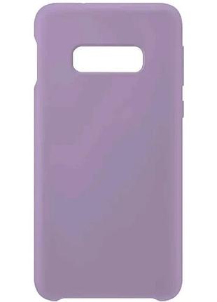Чохол silicone case full for samsung s10e lilac