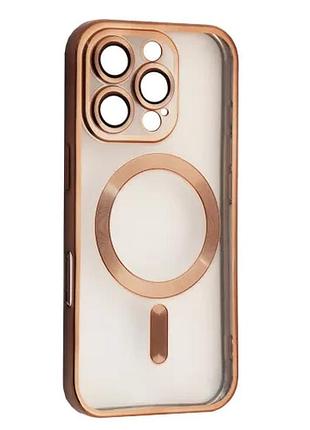 Чохол shining camera magsafe for iphone 16 pro desert titanium