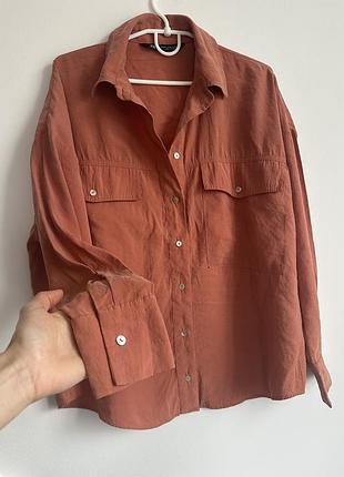 Сорочка вільного крою zara розмір xs