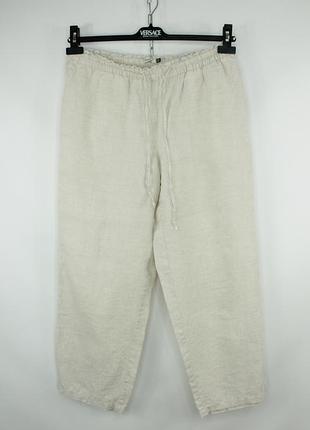 Брюки лен широкий крой somewhere paris linen gray pants