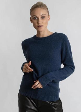 Роскошный 100% кашемировый джемпер cashmere синего цвета (размер s/m) - идеальное состояние!
