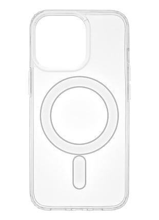 Чехол tpu clear case с magsafe для iphone 13 pro прозрачный противоударный с минималистичным дизайном transparent.