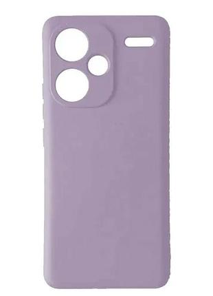 Чохол silicone case full for xiaomi redmi note 13 pro+ 5g lilac