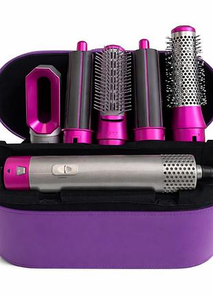 Стайлер для укладання волосся hot air styler 5в1 з ефектом коанда, 1000 вт, 5 насадок, з кейсом