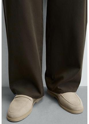 Шкіряні лофери zara 5