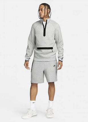 Кофта nike sportwear tech fleece сіра