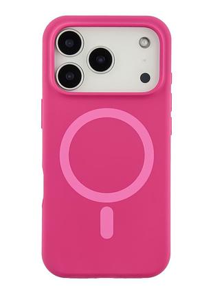 Чехол силиконовый glow case с magsafe для iphone 17 pro max защита камеры manyue red