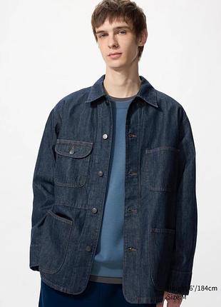 Жакет uniqlo синій utility jacket