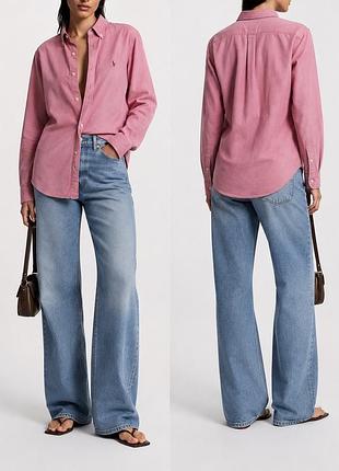 Рубашка унісекс, рожева, м, ralph lauren , 100% балован
