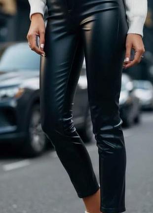 Кожаные модные брюки river island