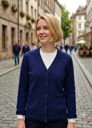100% вовняний кардиган uniqlo на гудзиках кофта светр джемпер