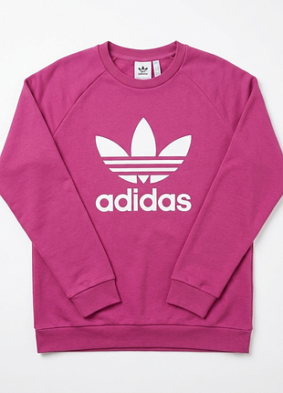 Женский свитшот adidas originals 

ярко-розовый свитшот свободного oversize кроя.&nbsp; комфортная модель на каждый день.