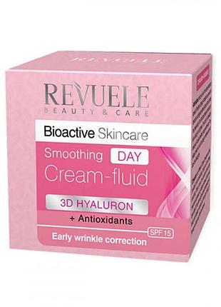 Крем-флюид дневной с гиалуроном bio active 3d hyaluron skin care revuele 50 мл