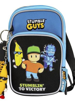 Дитяча сумка через плече для хлопчиків блакитна 550574 stumble guys дитячі сумки через плече для хлопчиків кросбоді