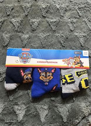 Комплект набір шкарпеток paw patrol щенячий патруль
