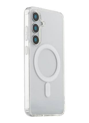 Чехол tpu прозрачный с magsafe для samsung galaxy s26 5g максимальная защита камеры blue.