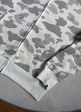 Зип -худи bape camo white 6