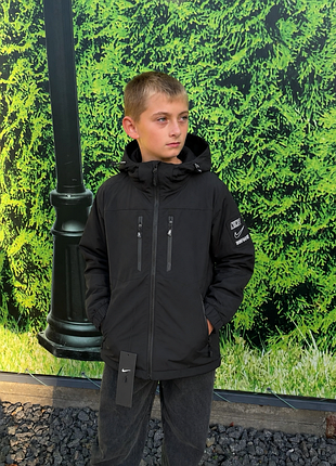 Подростковая двусторонняя осенняя куртка nike на парней, размеры 158 164 170 176 xs s m l